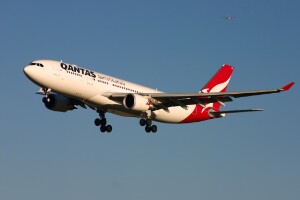 Qantas Airbus A330-200 VH-EBG at Kingsford Smith