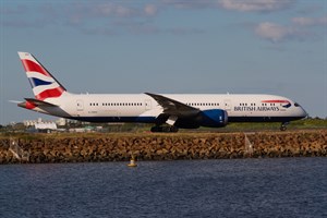 British Airways Boeing 787-900 G-ZBKE at Kingsford Smith