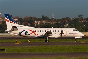 Rex Airlines Saab 340B VH-ZRC at Kingsford Smith