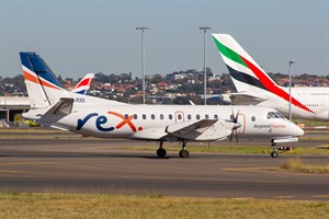 Rex Airlines Saab 340B VH-RXN at Kingsford Smith