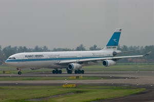 Kuwait Airways Airbus A340-300 9K-AND at Soekarno-Hatta