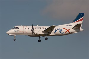 Rex Airlines Saab 340B VH-RXS at Kingsford Smith
