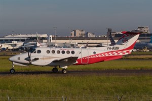 Pel-Air Aviation (Pty) Beech King Air 350C VH-AMR at Kingsford Smith