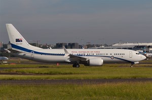 Royal Australian Air Force Boeing 737-MAX8 A62-002 at Kingsford Smith