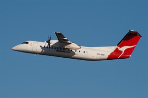 QantasLINK deHavilland Canada DHC8-300B VH-SBB at Kingsford Smith