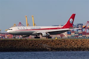 Sichuan Airlines Airbus A330-300 B-308F at Kingsford Smith