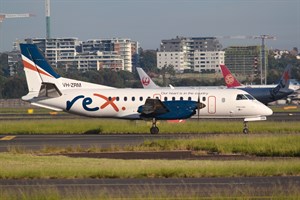 Rex Airlines Saab 340B VH-ZRM at Kingsford Smith