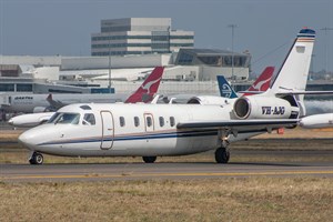 Pel-Air Aviation (Pty) Gulfstream 1124 VH-AJG at Kingsford Smith