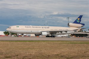 Saudi Government McDonnell Douglas MD11 HZ-HM7 at Kingsford Smith