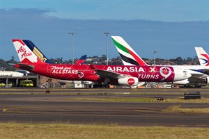 AirAsia X Airbus A330-300 9M-XXA at Kingsford Smith