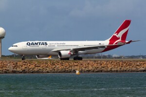 Qantas Airbus A330-200 VH-EBG at Kingsford Smith