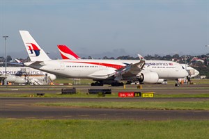 Malaysian Airlines Airbus A350-900 9M-MAD at Kingsford Smith