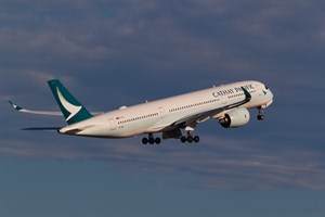 Cathay Pacific Airways Airbus A350-900 B-LQB at Kingsford Smith