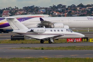 Edwards Coaches (Pty) Cessna CitationJet VH-KXL at Kingsford Smith