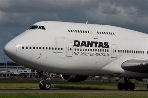 Qantas Boeing 747-300 VH-EBW at Kingsford Smith