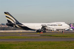 Southern Air rr Boeing 747-200B N765SA at Kingsford Smith