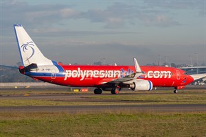 Polynesian Blue Airlines Boeing 737-800 ZK-PBF at Kingsford Smith