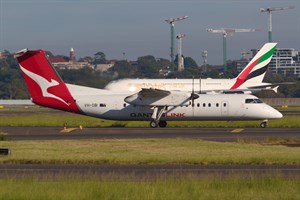 QantasLINK deHavilland Canada DHC8-300 VH-SBI at Kingsford Smith