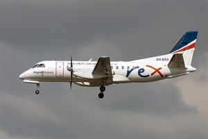 Rex Airlines Saab 340B VH-KRX at Kingsford Smith