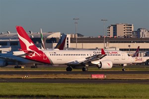 QantasLINK Airbus A220-300 VH-X4F at Kingsford Smith