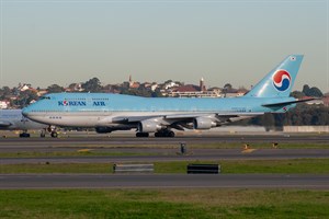 Korean Air Boeing 747-400 HL7472 at Kingsford Smith