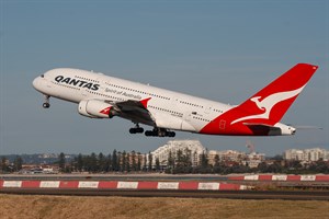 Qantas Airbus A380-800 VH-OQA at Kingsford Smith