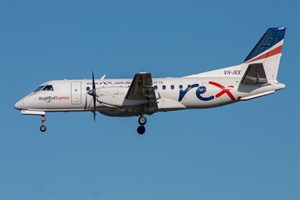 Rex Airlines Saab 340B VH-JRX at Kingsford Smith