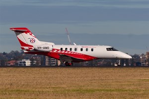 Pel-Air Aviation (Pty) Pilatus PC-24 VH-AMD at Kingsford Smith