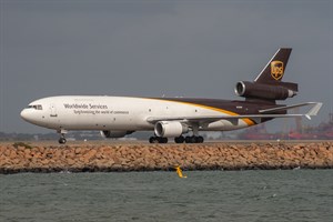 UPS McDonnell Douglas MD11 N258UP at Kingsford Smith