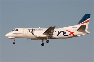 Rex Airlines Saab 340B VH-OLN at Kingsford Smith