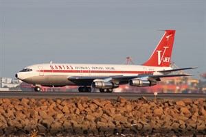 Jet Clipper Johnny Boeing 707-100B N707JT at Kingsford Smith