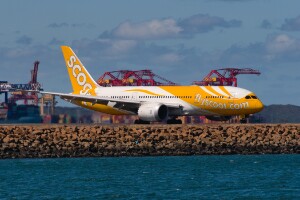 Scoot Boeing 787-800 9V-OFE at Kingsford Smith