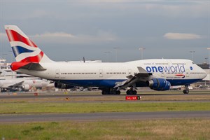 British Airways Boeing 747-400 G-CIVC at Kingsford Smith