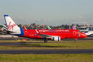 Virgin Blue Airlines Embraer E170LR VH-ZHA at Kingsford Smith