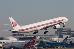 Thai Airways Boeing 777-300 HS-TKB at Kingsford Smith