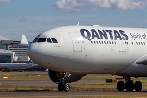 Qantas Airbus A330-200 VH-EBM at Kingsford Smith