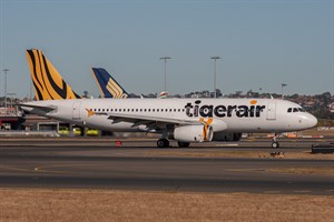 Tiger Airways Airbus A320-200 VH-VNQ at Kingsford Smith