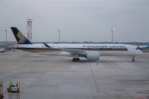 Singapore Airlines Airbus A350-900 9V-SMF at Soekarno-Hatta